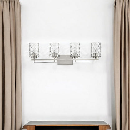 Livvy 4-Light Satin Nickel Vanity HomeRoots