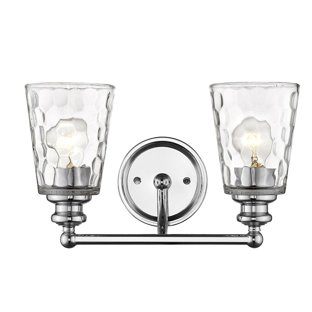 9" Silver And Clear Metal and Glass Vanity Flush Mounted Sconce HomeRoots