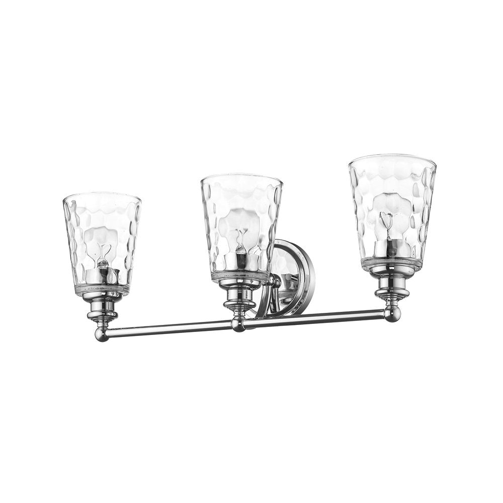 9" Silver And Clear Metal and Glass Vanity Flush Mounted Sconce HomeRoots