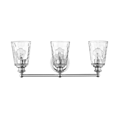 9" Silver And Clear Metal and Glass Vanity Flush Mounted Sconce HomeRoots