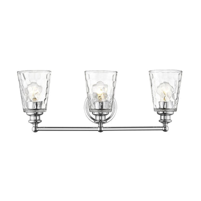 9" Silver And Clear Metal and Glass Vanity Flush Mounted Sconce HomeRoots