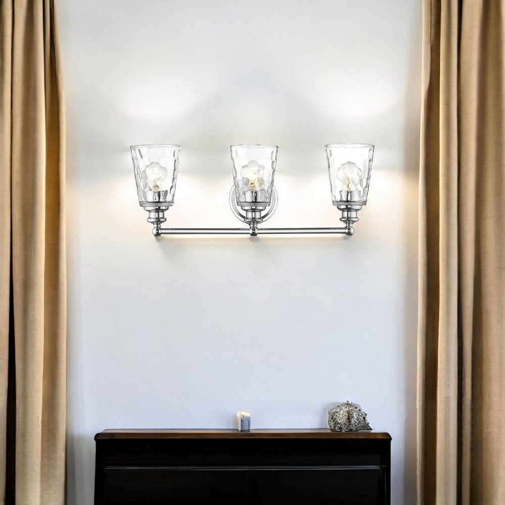 Mae 3-Light Chrome Vanity HomeRoots