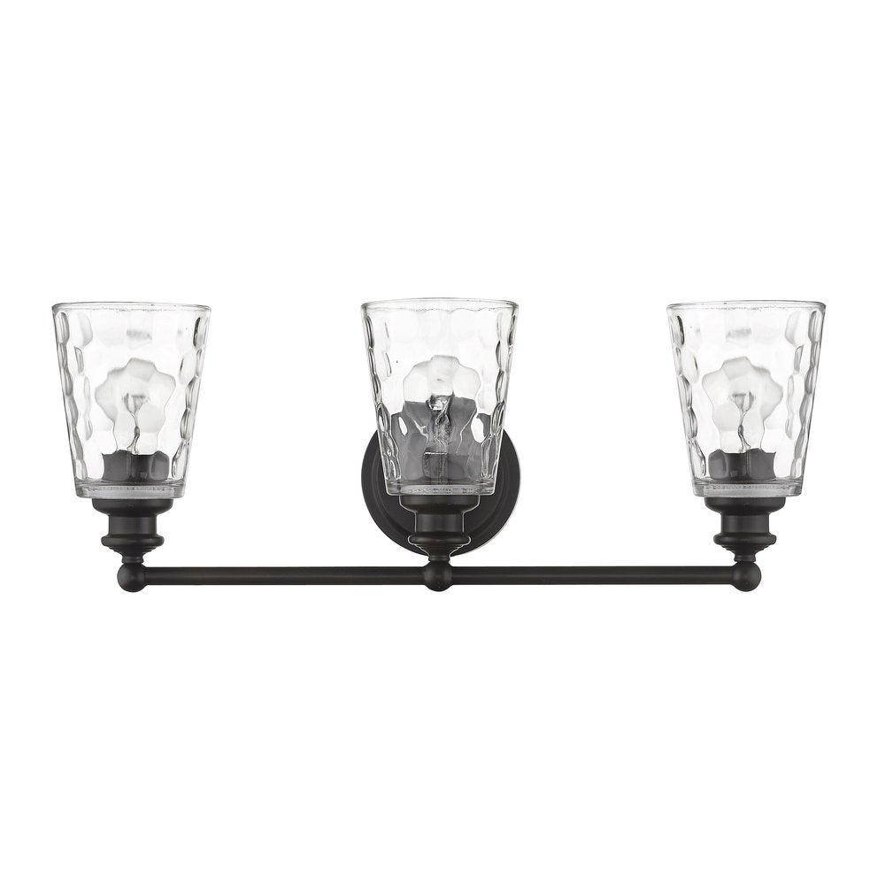 9" Black And Clear Metal and Glass Vanity Flush Mounted Sconce HomeRoots