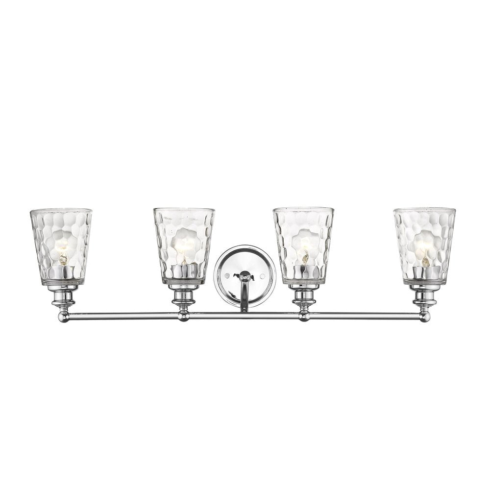 9" Silver And Clear Metal and Glass Vanity Flush Mounted Sconce HomeRoots