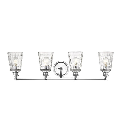 9" Silver And Clear Metal and Glass Vanity Flush Mounted Sconce HomeRoots