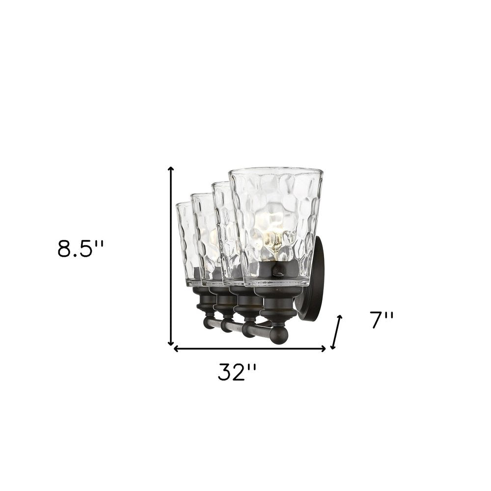 Mae 4-Light Oil-Rubbed Bronze Vanity HomeRoots