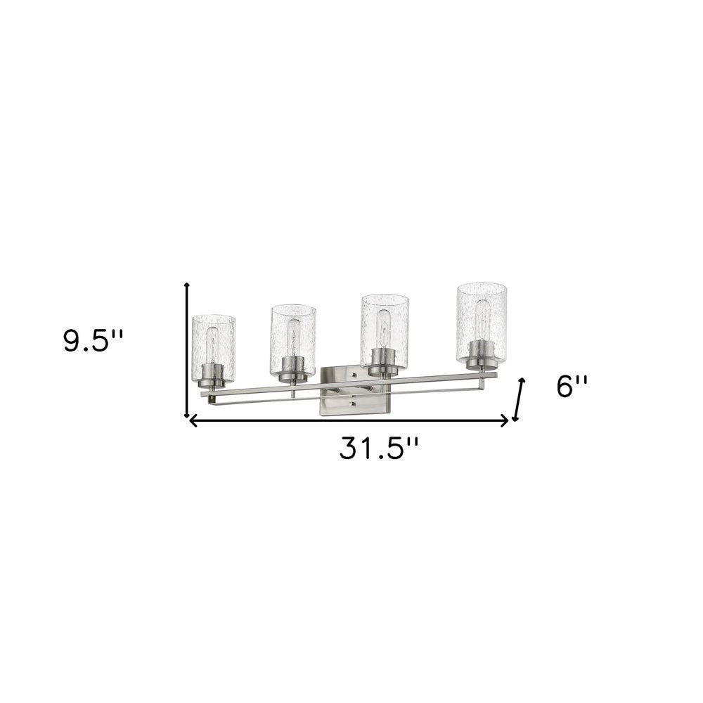 Orella 4-Light Satin Nickel Vanity HomeRoots