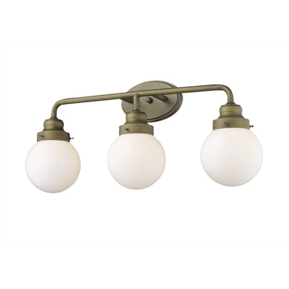 Portsmith 3-Light Raw Brass Vanity HomeRoots