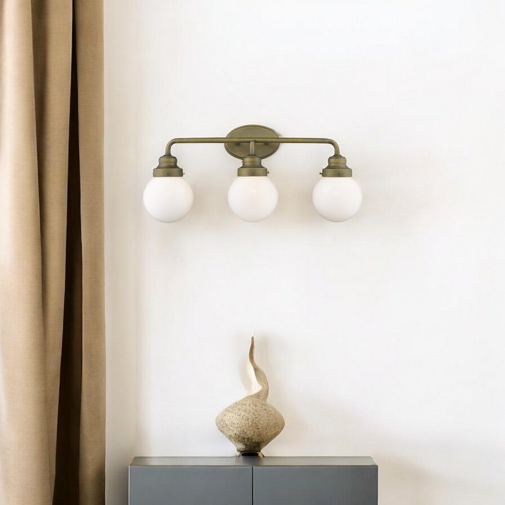 Portsmith 3-Light Raw Brass Vanity HomeRoots