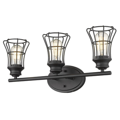 9" Black Metal Vanity Flush Mounted Sconce HomeRoots
