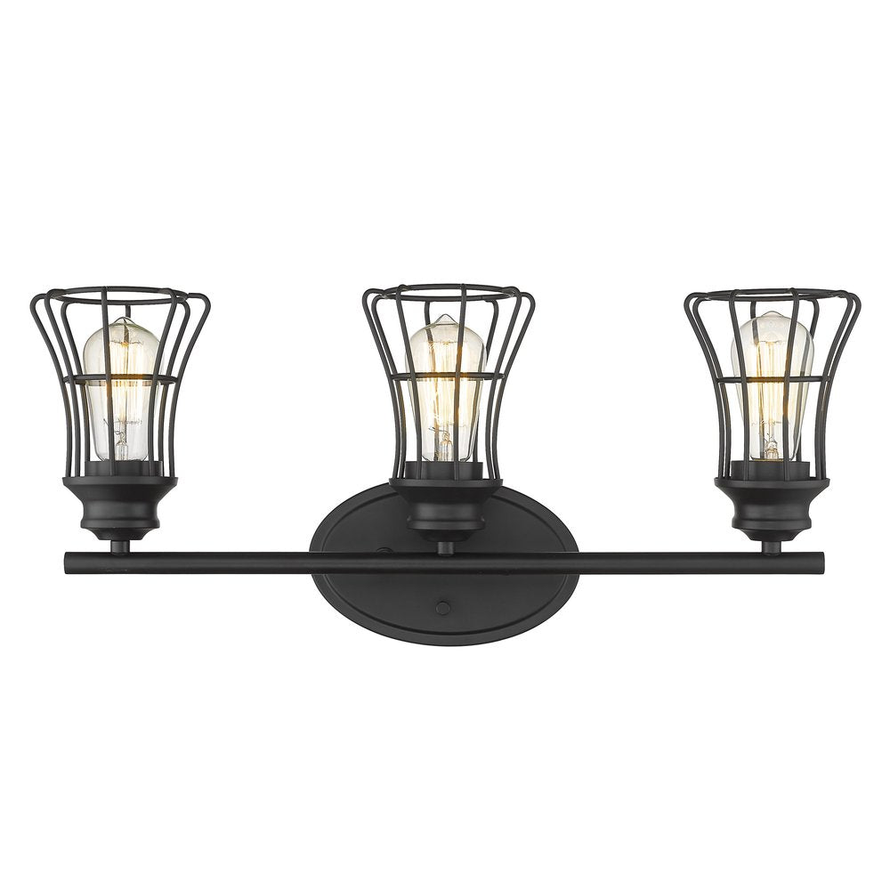 9" Black Metal Vanity Flush Mounted Sconce HomeRoots