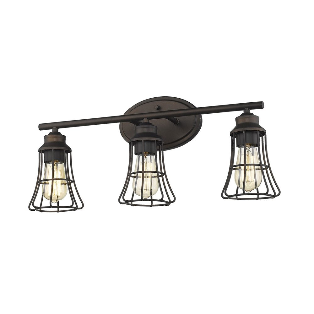 9" Bronze Metal Vanity Flush Mounted Sconce HomeRoots