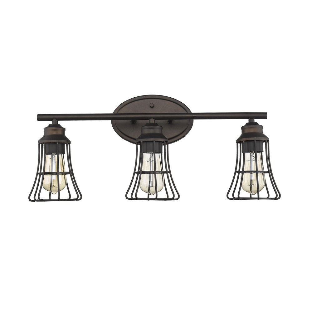 9" Bronze Metal Vanity Flush Mounted Sconce HomeRoots