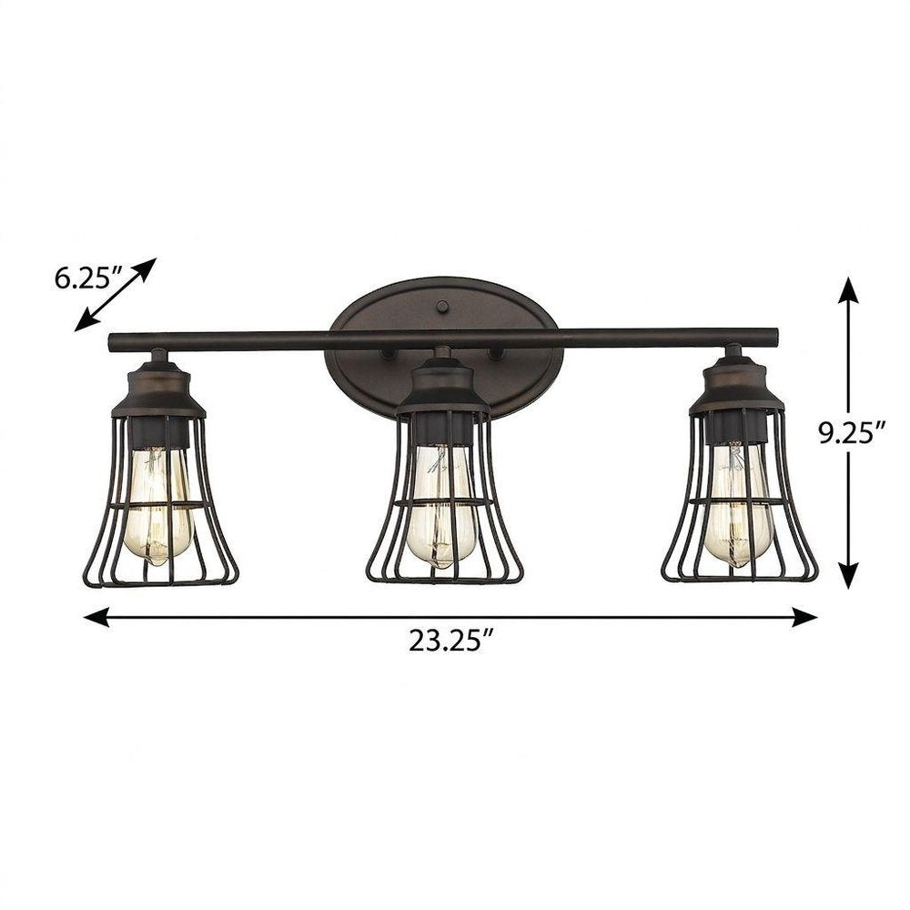 9" Bronze Metal Vanity Flush Mounted Sconce HomeRoots
