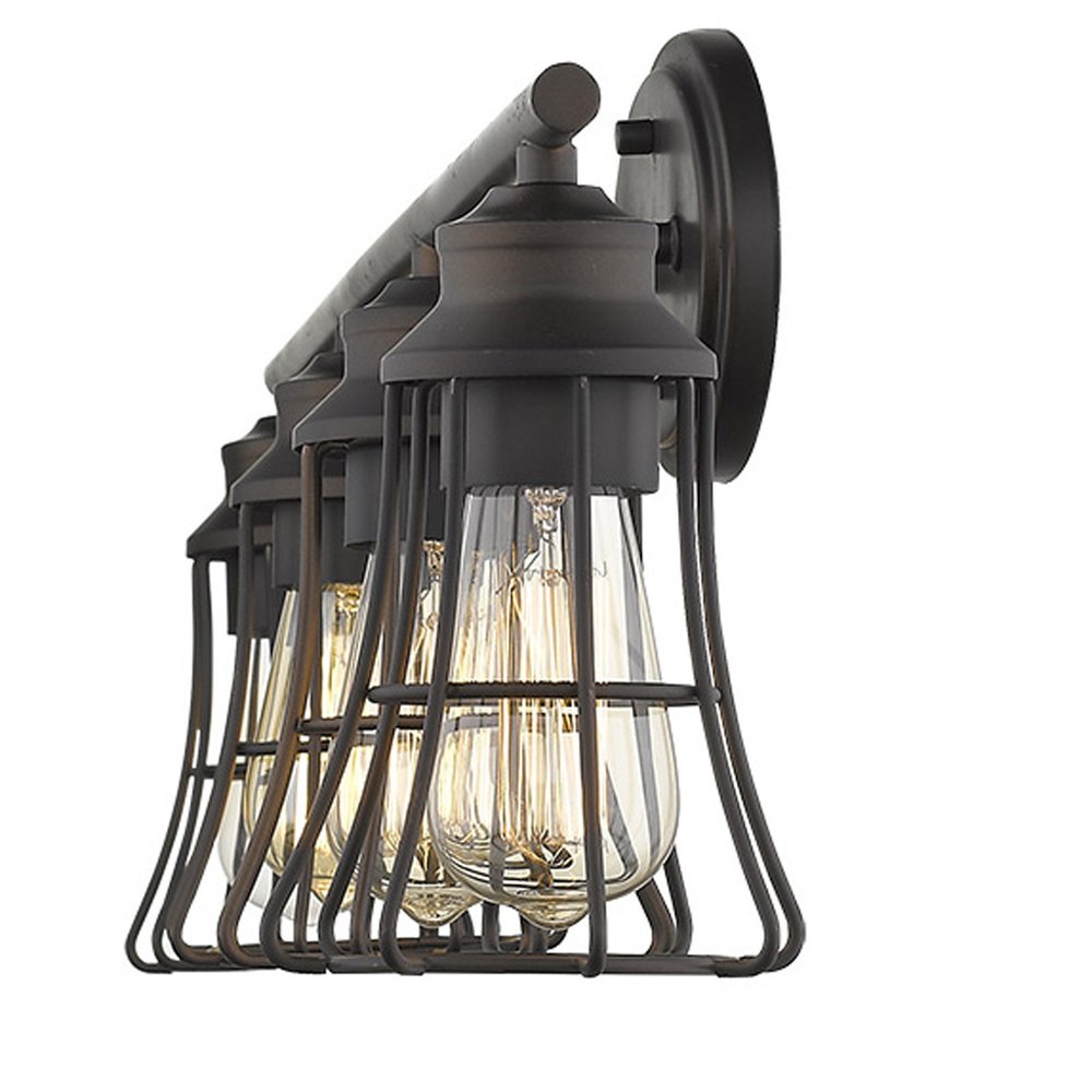 Piers 4-Light Oil-Rubbed Bronze Vanity HomeRoots