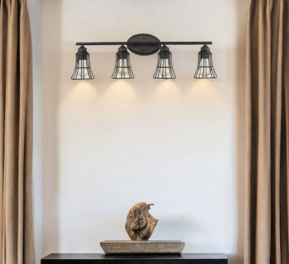 Piers 4-Light Oil-Rubbed Bronze Vanity HomeRoots