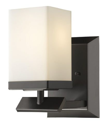 5" Black And White Metal Flush Mounted Sconce HomeRoots