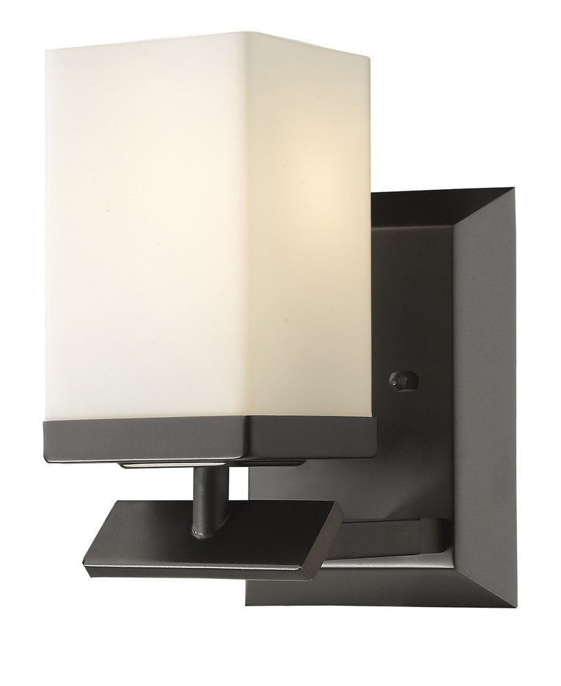 5" Black And White Metal Flush Mounted Sconce HomeRoots