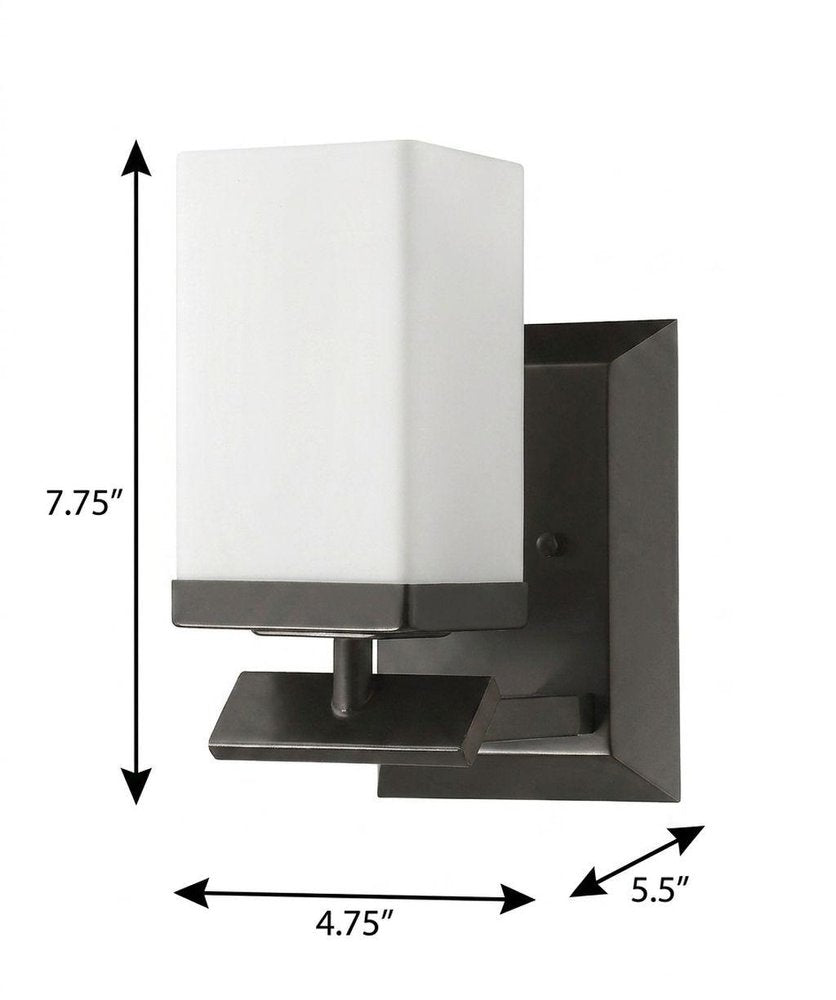 5" Black And White Metal Flush Mounted Sconce HomeRoots