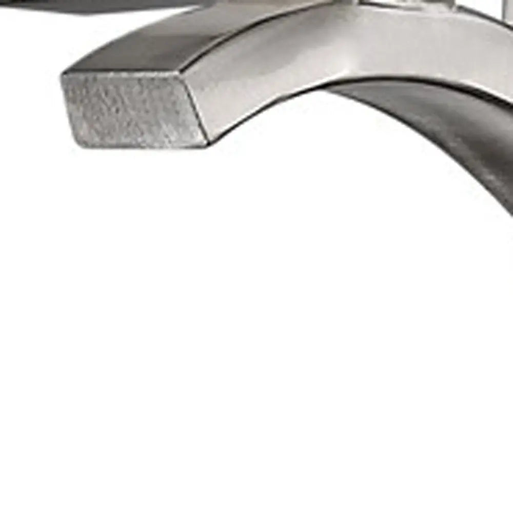 One Light Silver and Glass Wall Sconce HomeRoots