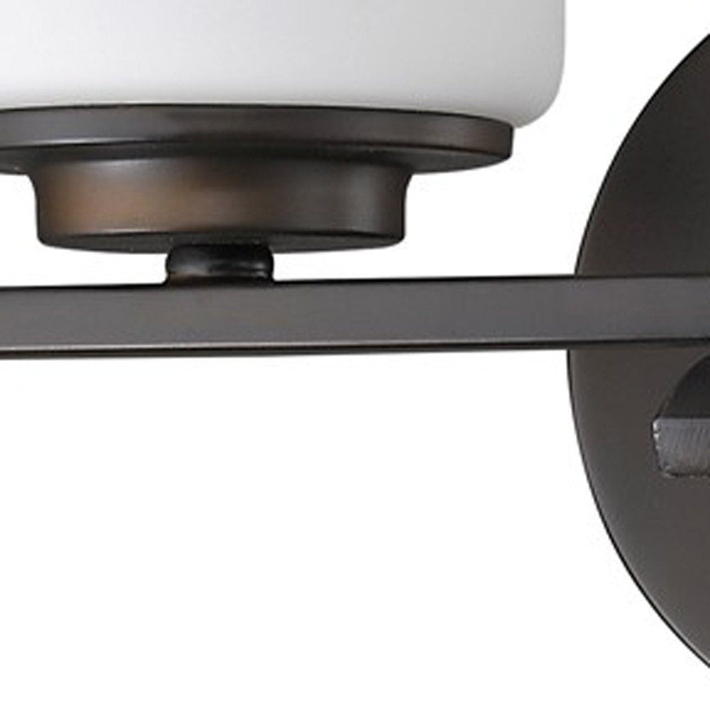 11" Black And White Metal Flush Mounted Sconce HomeRoots