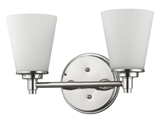 10" Silver And White Metal and Glass Vanity Flush Mounted Sconce HomeRoots