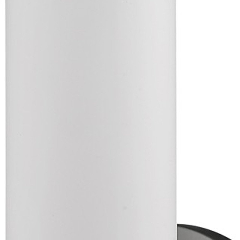 Silver Wall Light with Narrow Frosted Glass Shade HomeRoots