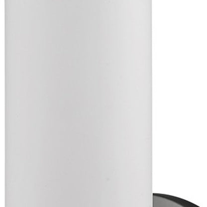 Silver Wall Light with Narrow Frosted Glass Shade HomeRoots