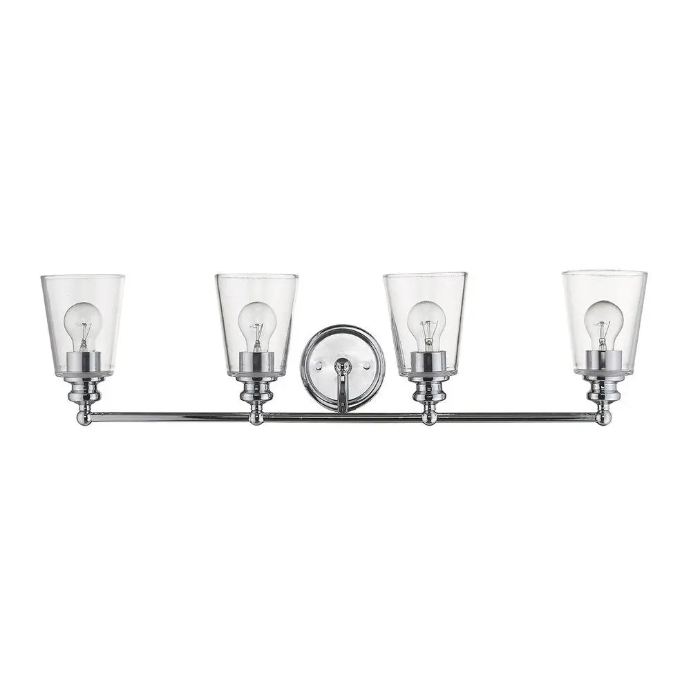Ceil 4-Light Chrome Vanity HomeRoots