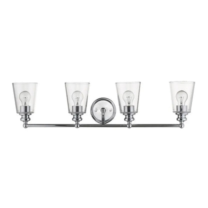 Ceil 4-Light Chrome Vanity HomeRoots