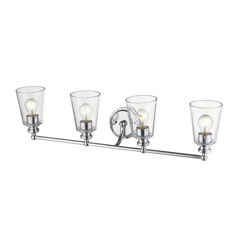 Ceil 4-Light Chrome Vanity HomeRoots