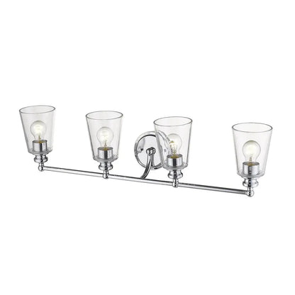 Ceil 4-Light Chrome Vanity HomeRoots