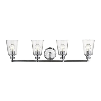 Ceil 4-Light Chrome Vanity HomeRoots