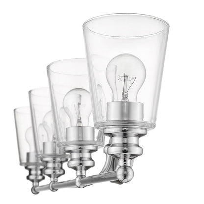 8" Silver And Clear Metal and Glass Vanity Flush Mounted Sconce HomeRoots