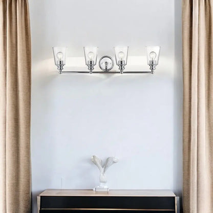 Ceil 4-Light Chrome Vanity HomeRoots