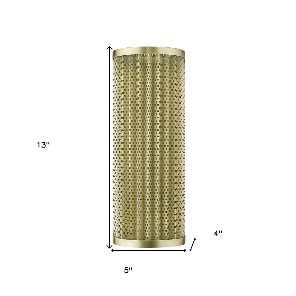 Basetti 1-Light Gold Sconce HomeRoots