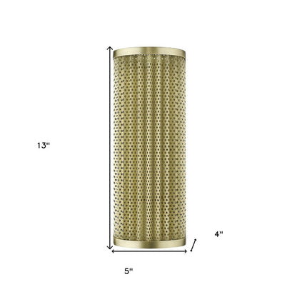 Basetti 1-Light Gold Sconce HomeRoots