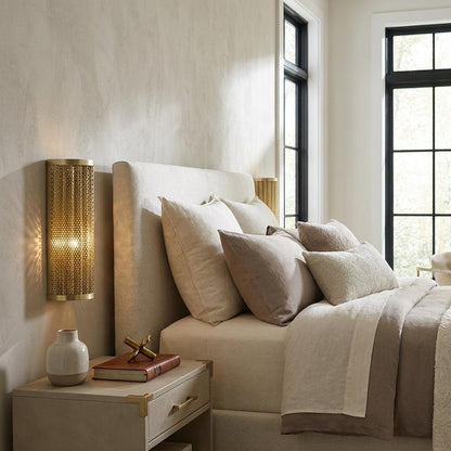 Basetti 1-Light Gold Sconce HomeRoots