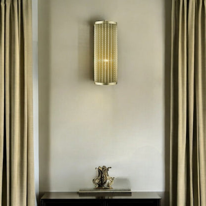 Basetti 1-Light Gold Sconce HomeRoots
