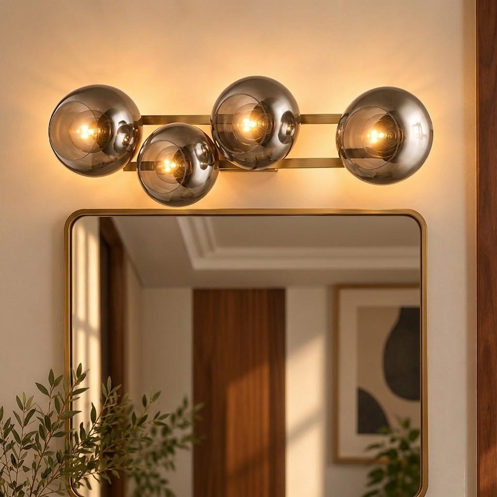 Lunette 4-Light Aged Brass Sconce — view 11
