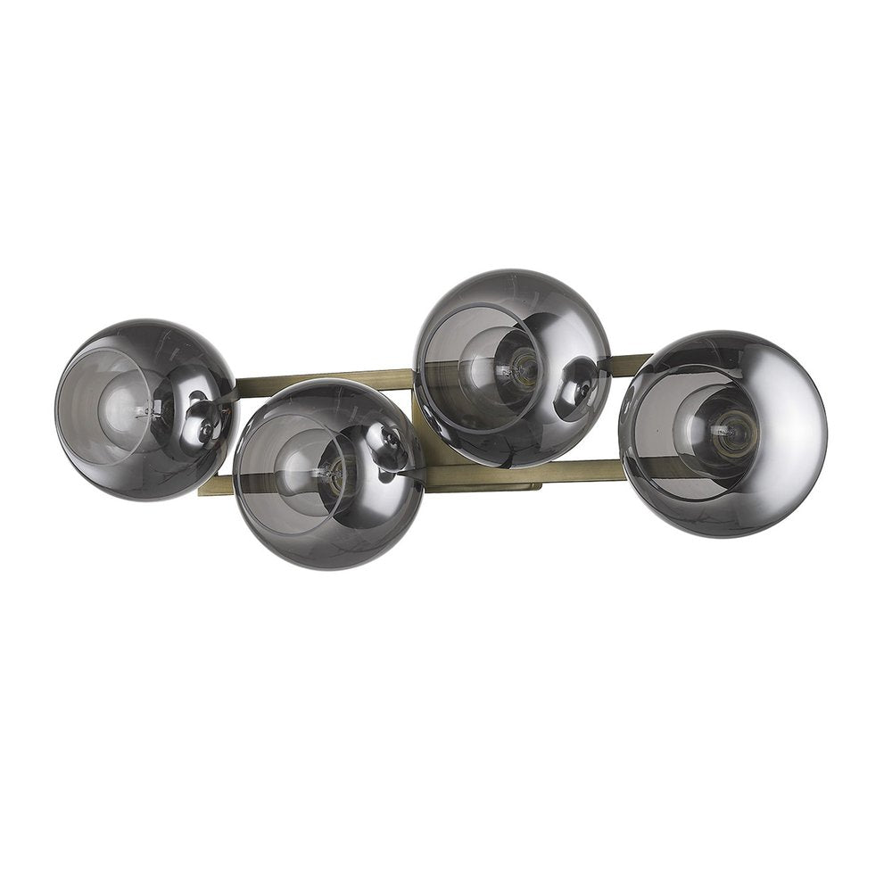 Lunette 4-Light Aged Brass Sconce HomeRoots