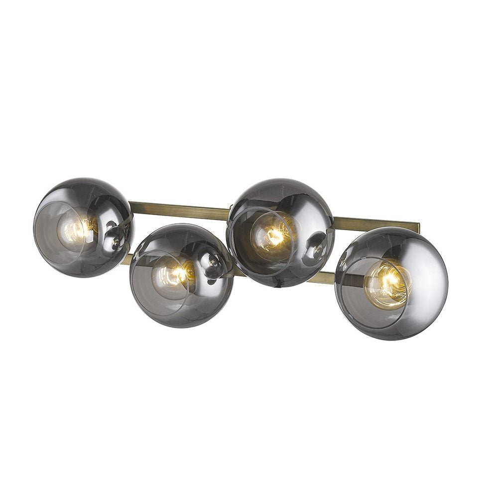 Lunette 4-Light Aged Brass Sconce HomeRoots