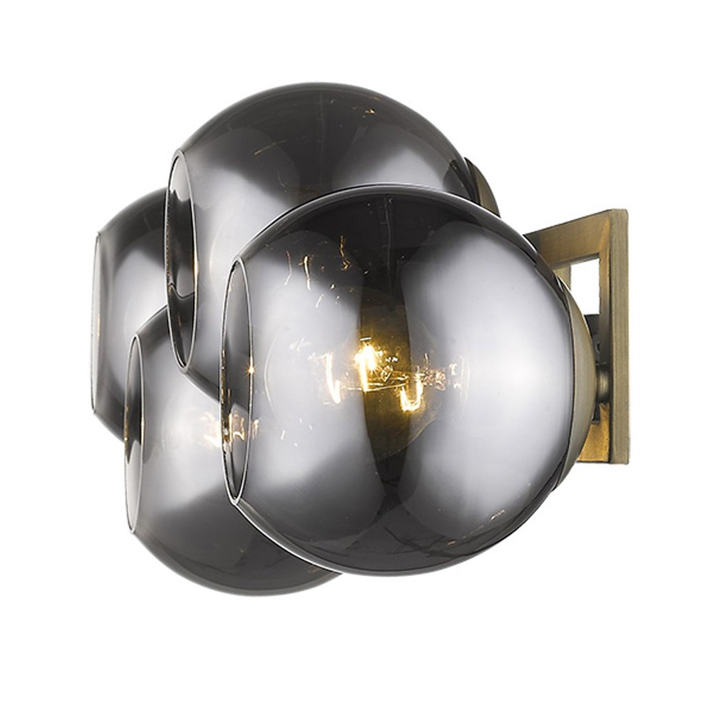Lunette 4-Light Aged Brass Sconce HomeRoots