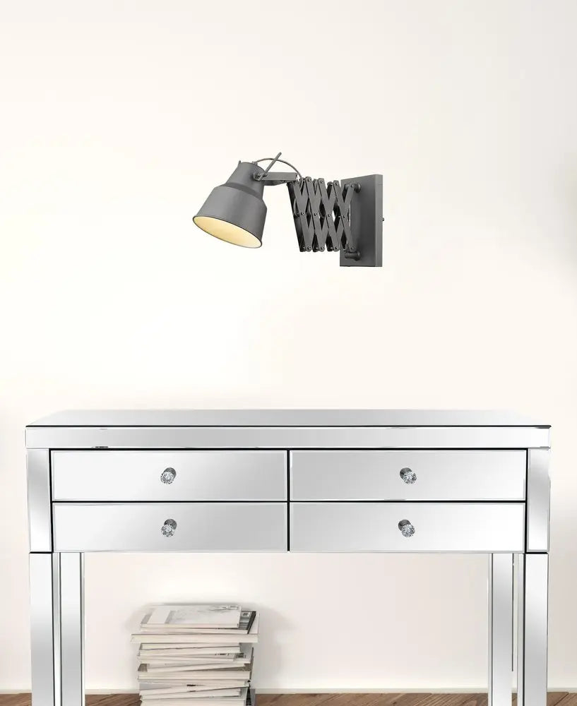 Plexus 1-Light Gray Sconce HomeRoots