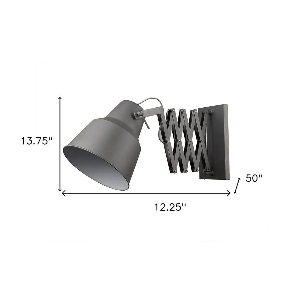 Plexus 1-Light Gray Sconce HomeRoots