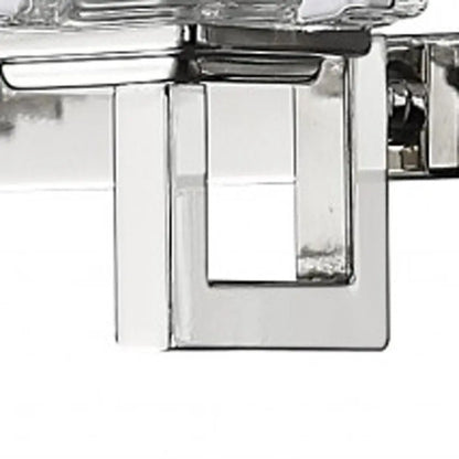 Coralie 5-Light Polished Nickel Sconce With Pressed Crystal Shades HomeRoots