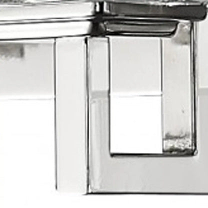 Coralie 5-Light Polished Nickel Sconce With Pressed Crystal Shades HomeRoots