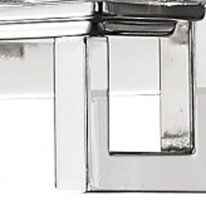 Coralie 5-Light Polished Nickel Sconce With Pressed Crystal Shades HomeRoots