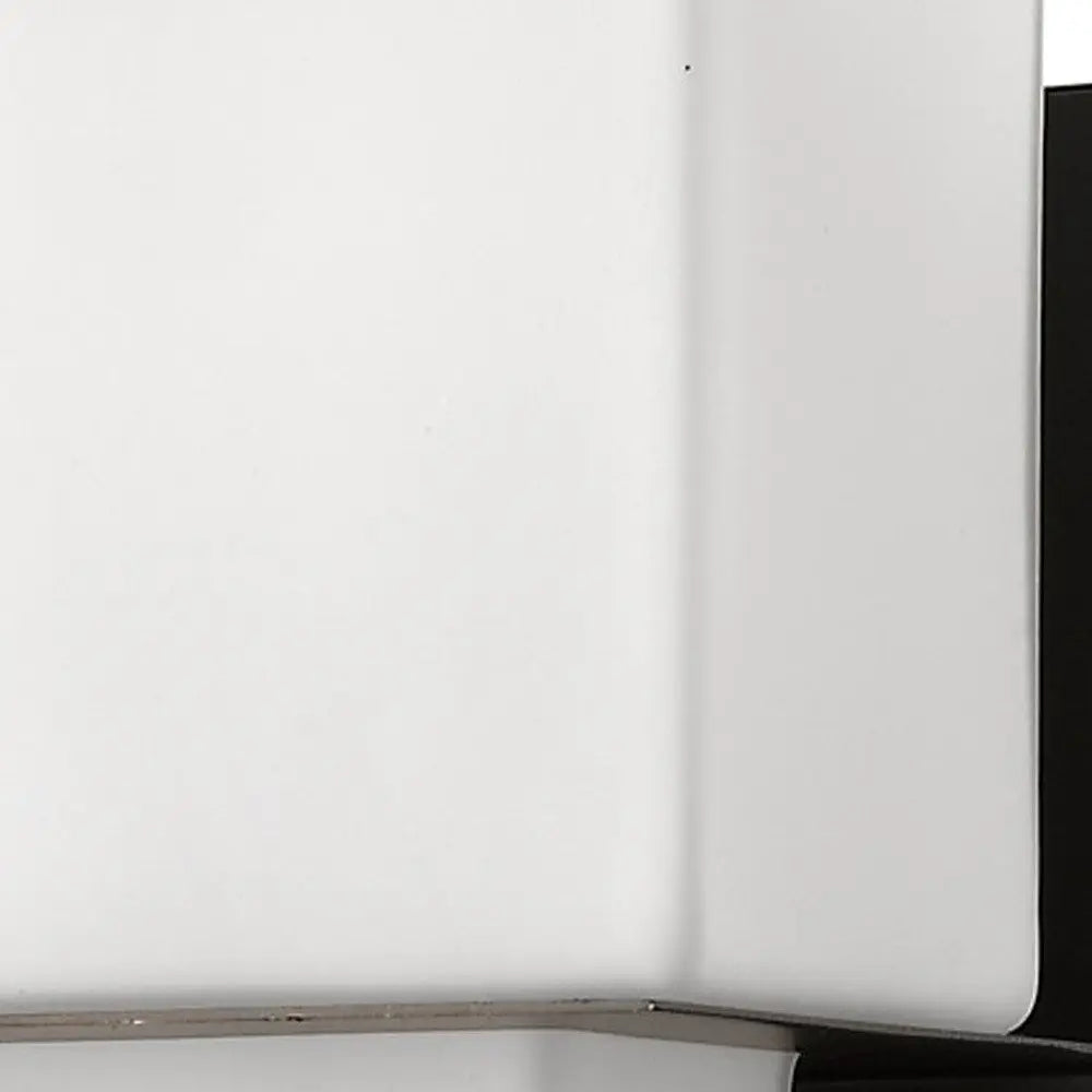 One Light Bronze White Glass Wall Sconce HomeRoots