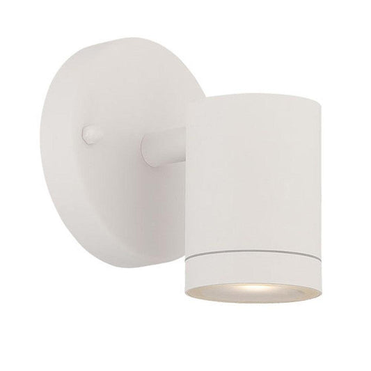 White LED One Light Outdoor Can Shape Wall Sconce - FurniFindUSA
